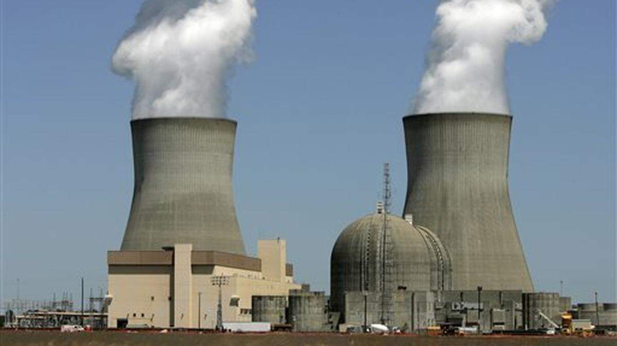 Steam rises from the cooling towers of nuclear reactors at Georgia Power’s Plant Vogtle in Waynesboro.