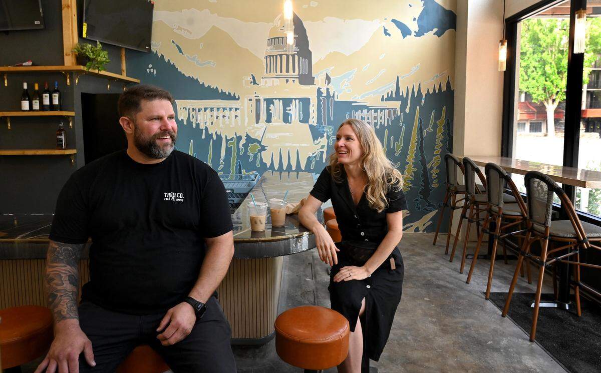 Dominic LaPraim and Jacqueline Johnston are bringing the landmark and long-vacant Greyhound Bus Station in downtown Olympia back to life. It will become The Bus Stop, a taproom and food truck location that will keep much of its original 1930’s deco feeling across from Sylvester Park.