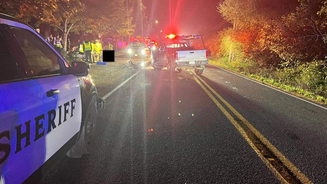 A 35-year-old man, suspected of driving under the influence, was arrested on suspicion of vehicular assault Thursday night, according to Thurston County Sheriff Derek Sanders.