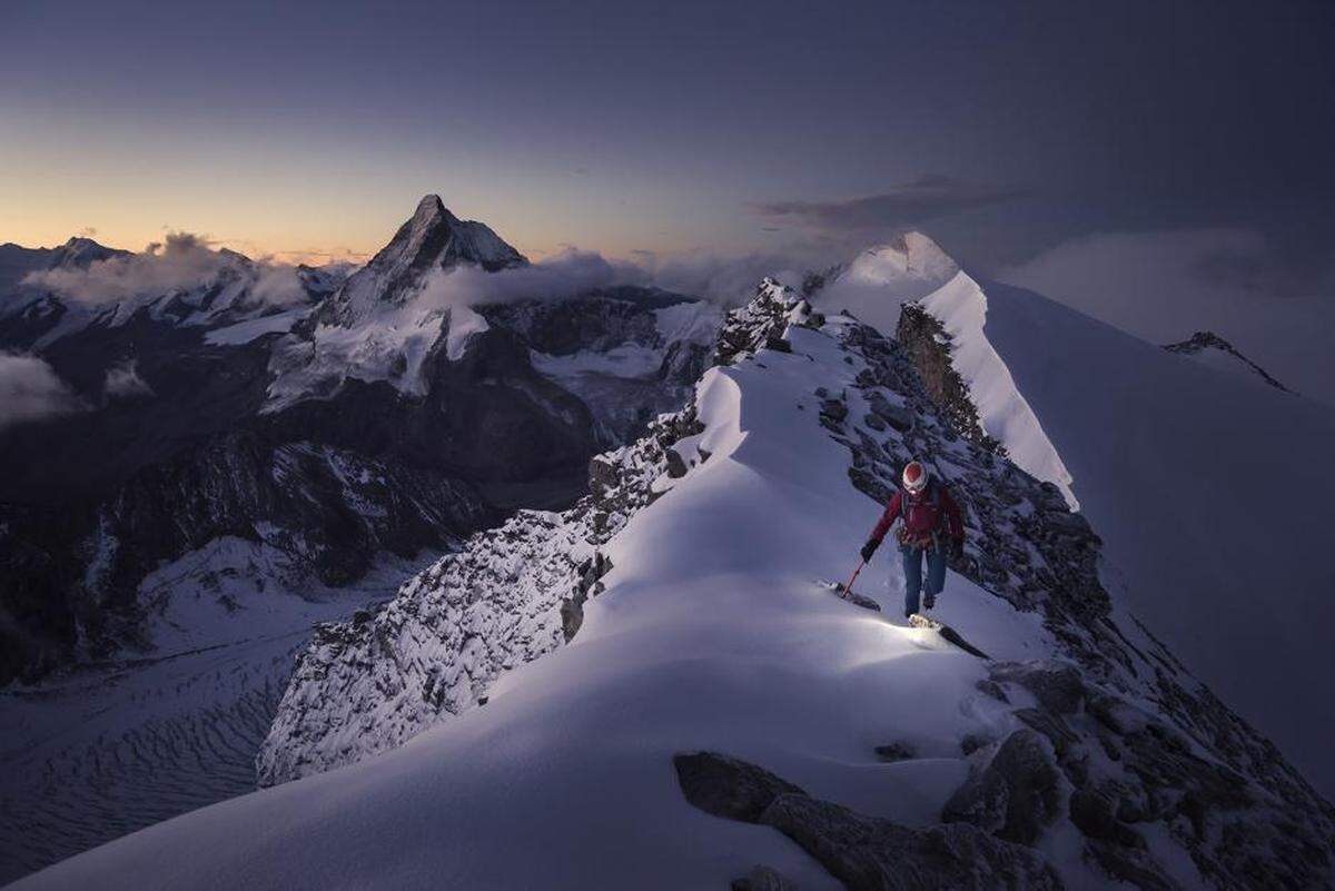 This is the signature image of the Banff Film Festival, and is of Valentine Fabre on the south ridge of the Dent Blanche in Switzerland. The Olympia Film Society expects this weekend’s Banff Film Festival Tour screenings to sell out, so if you want to go, get your tickets now at olympiafilmsociety.org.