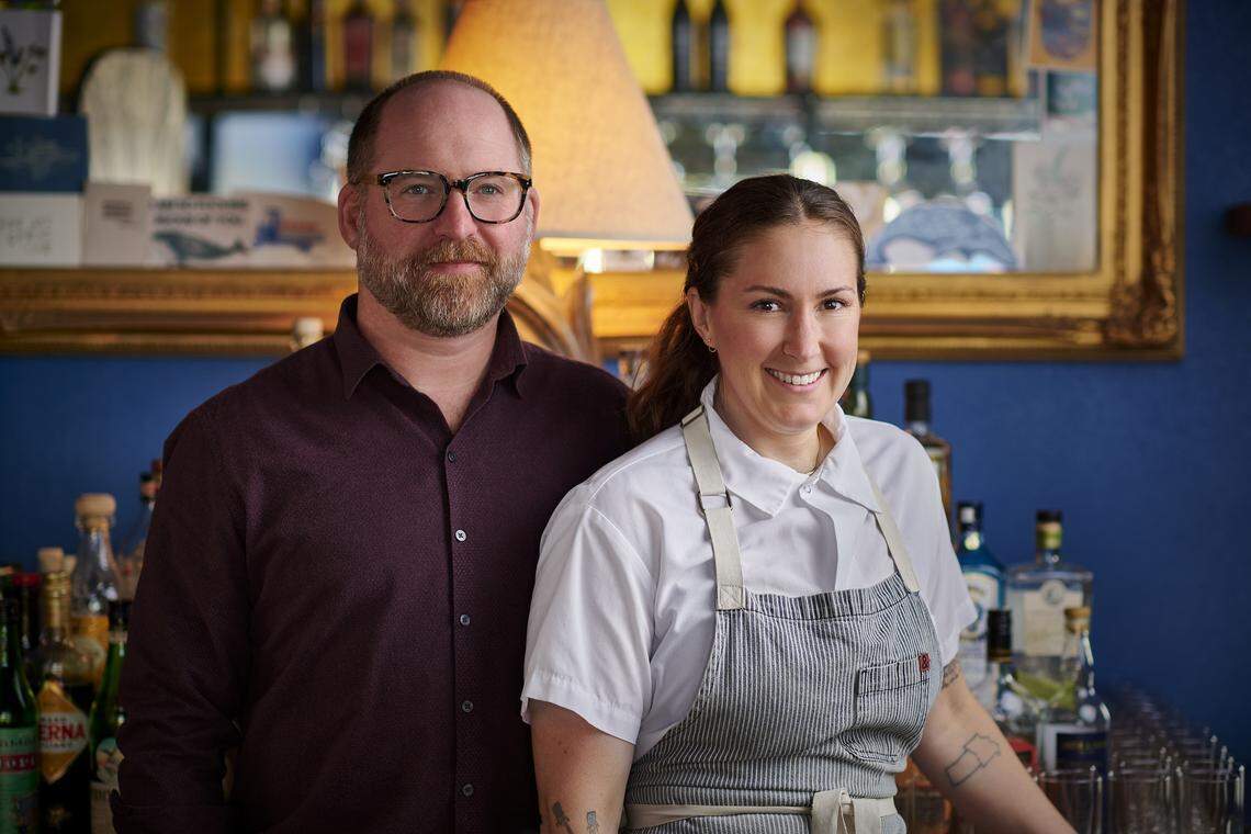 Adam Wagner and Elise Landry