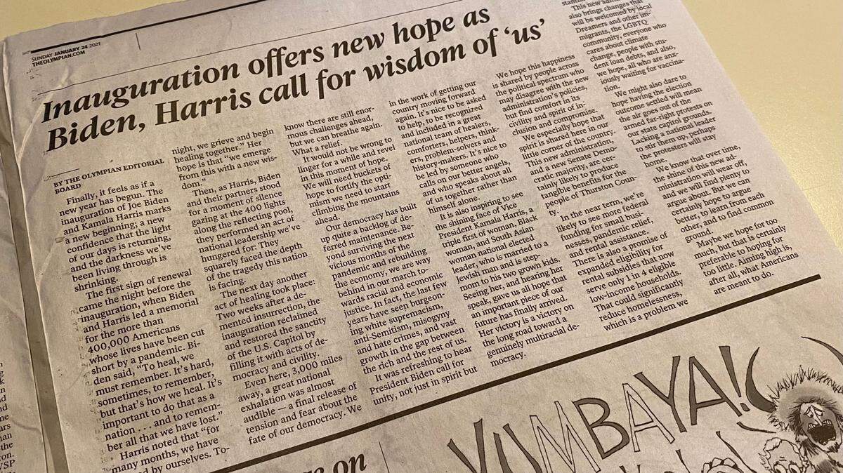 The Olympian is looking for new members for its 2021 Board of Contributors.