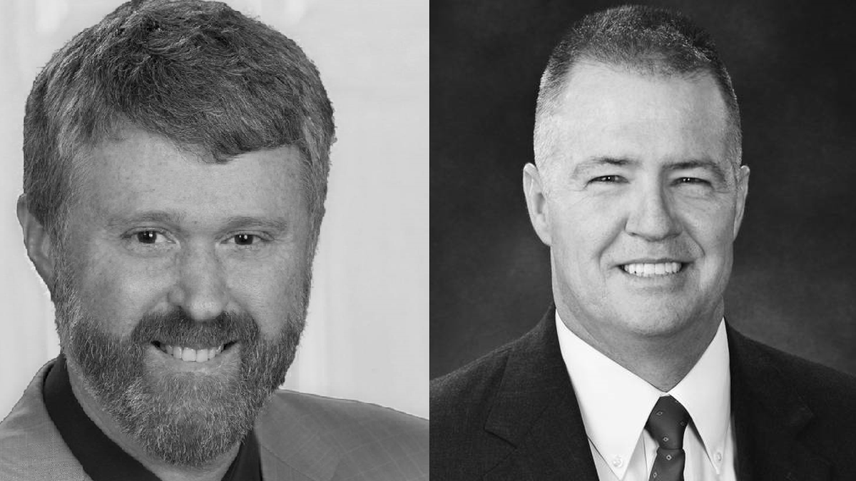 Tye Menser, left, and Bud Blake