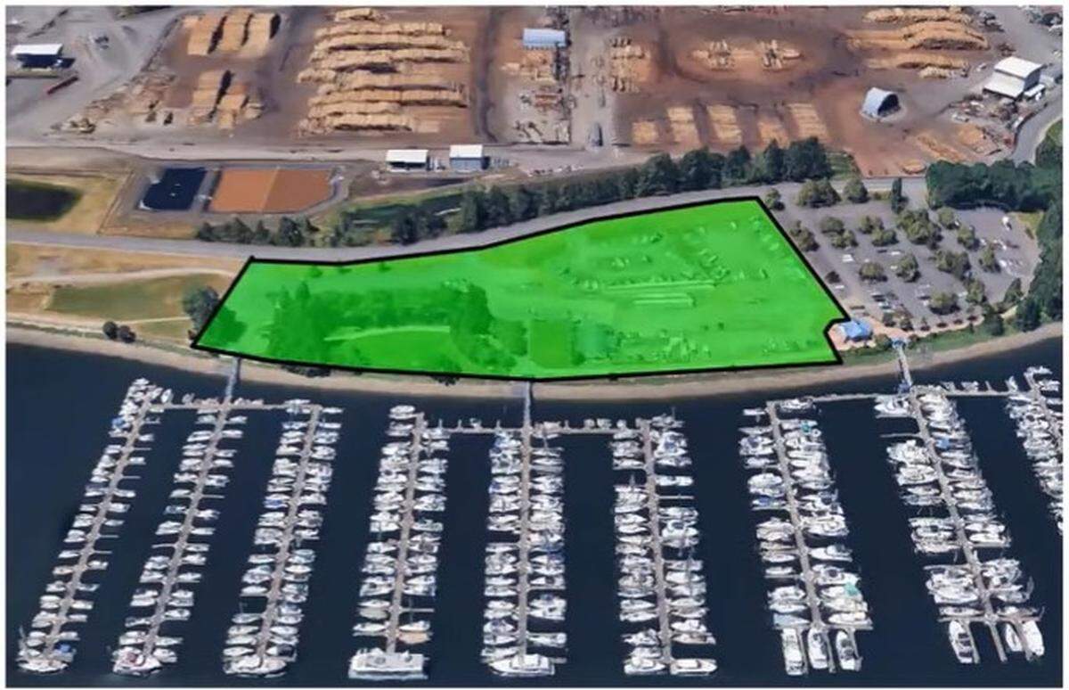 The Port of Olympia site on East Bay that has been identified for a proposed hotel.