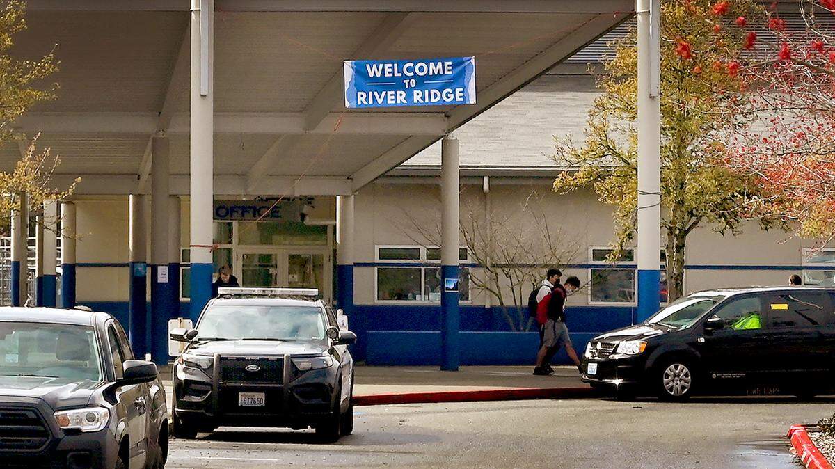 River Ridge High School was evacuated Tuesday morning after a bomb threat was reported, according to the Lacey Police Department.