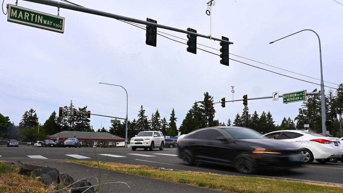 Why is Intercity Transit proposing a new roundabout on Martin Way East?