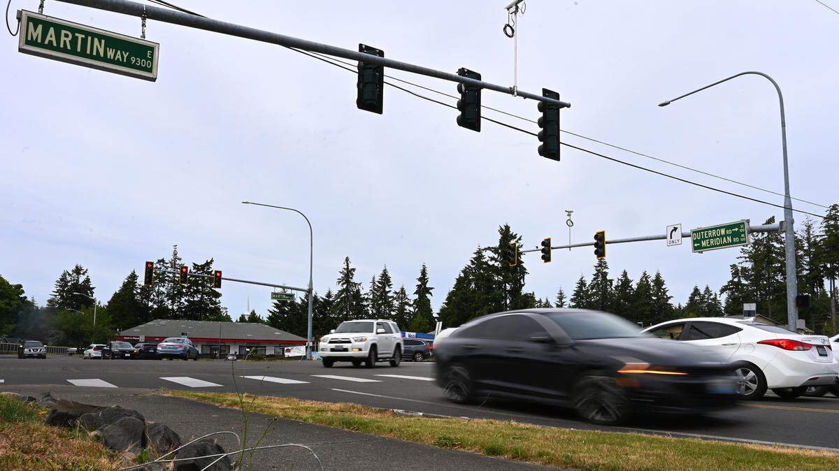Intercity Transit is proposing a roundabout at Meridian Road Northeast and Martin Way East.