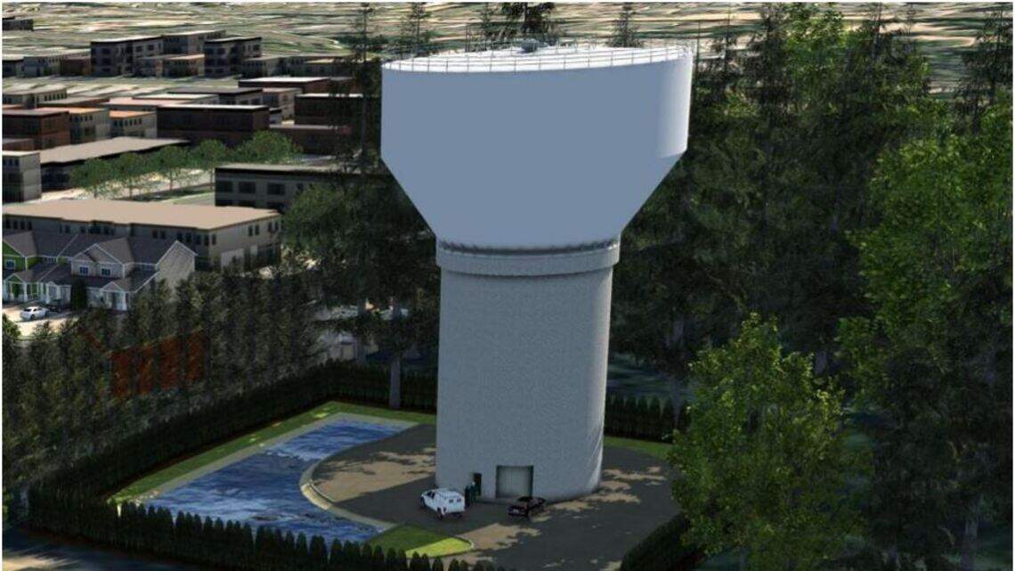An $8 million water tower construction project begins in May | The Olympian