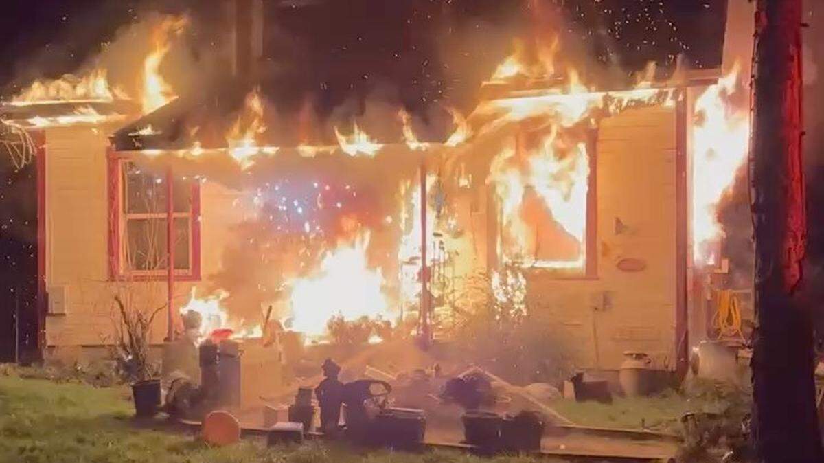 Lacey Fire District 3 responded at around 11:30 p.m. March 5 to a house fire in the 1500 block of Draham Rd. NE. When crews arrived, the house was engulfed in flames.