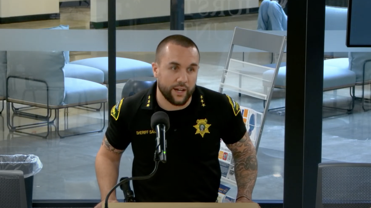 Thurston County Sheriff Derek Sanders asked the county board to approve the purchase of a small number of GPS trackers and grappler nets to use in vehicle pursuits this summer. The board approved the purchase in a 4-1 vote, with one abstention, on Tuesday, April 30, 2024.