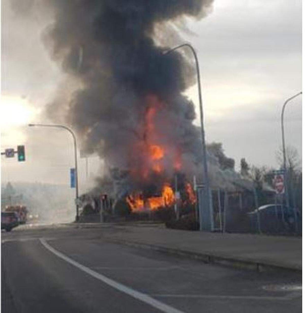 A 31-year-old man has been arrested on suspicion of arson after a fire destroyed a vacant building on Harrison Avenue Sunday morning, according to Centralia police.