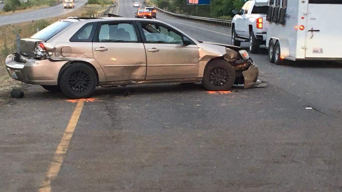 A 21-year-old Puyallup woman was arrested on suspicion of vehicular assault after this crash about 8 p.m. Sunday on US 101 near Mud Bay Road.