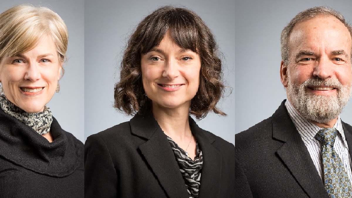 From left: Olympia Mayor Cheryl Selby, council member Jessica Bateman and Mayor Pro Tem Nathaniel Jones.