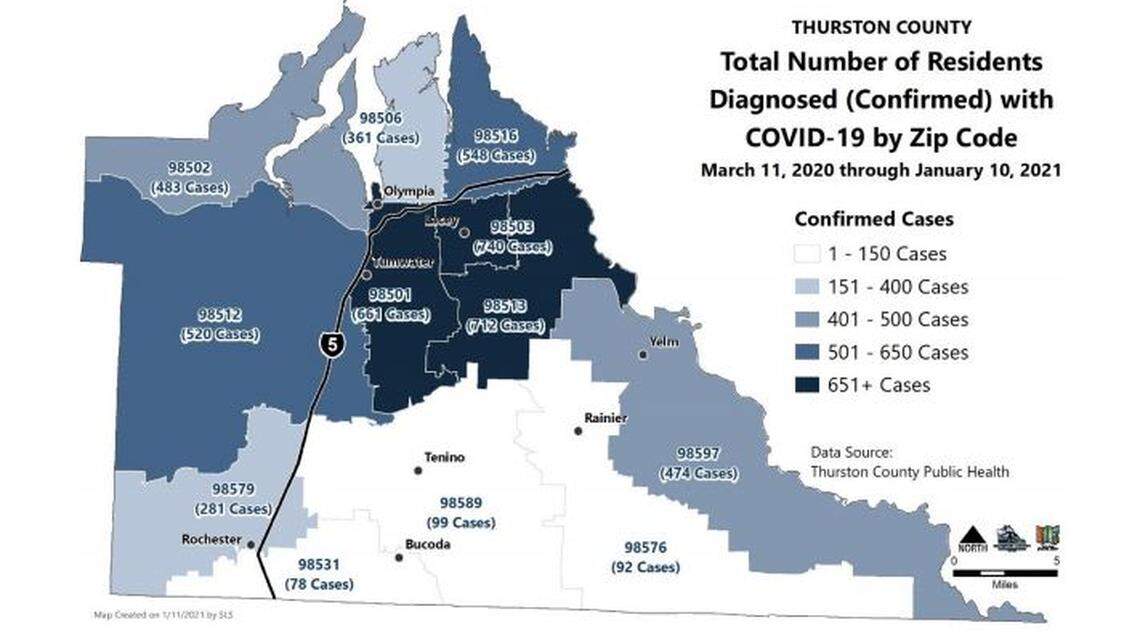 Thurston County adds 53 COVID-19 cases on Wednesday, total to date grows to 5,561