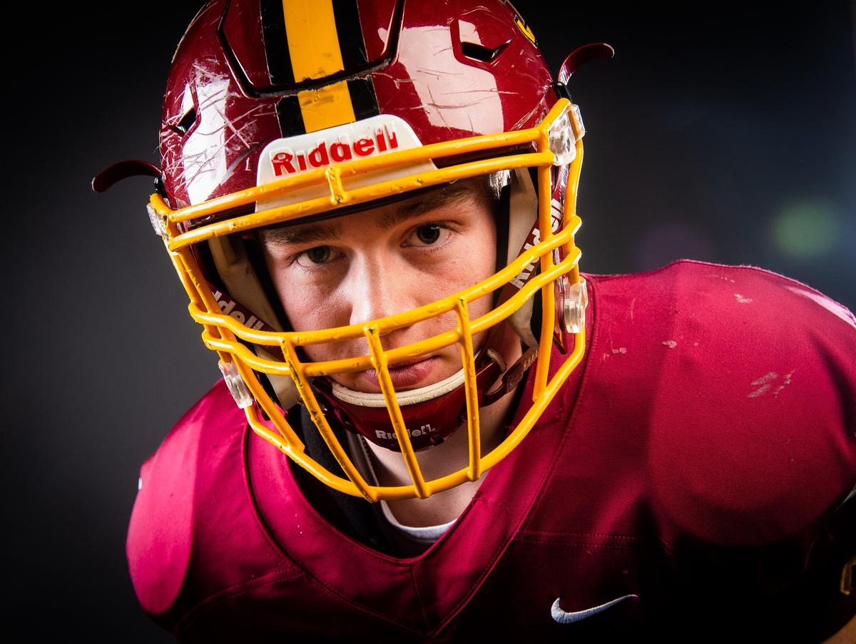Capital’s Mason Bertelli photographed at the Tacoma News Tribune in Tacoma, Wash., on Sunday, Dec. 2, 2018.