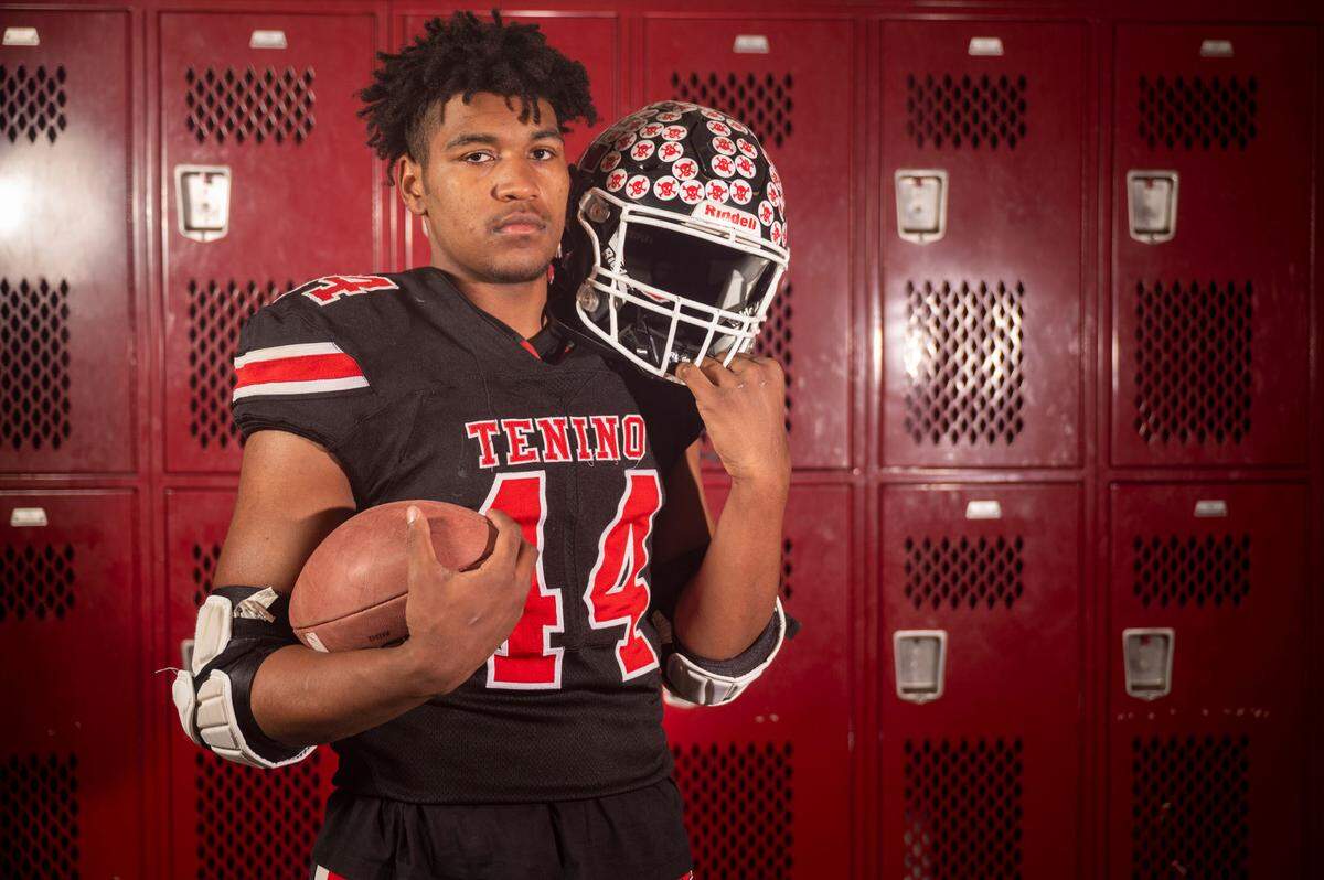 Tenino’s Takari Hickle photographed at Mount Tahoma High School on Monday, Dec. 20, 2021.