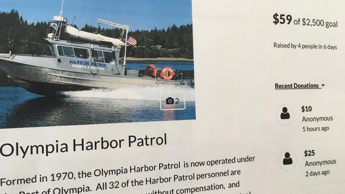 A GoFundMe campaign to raise money for the Port of Olympia's Harbor Patrol was called a mistake by port officials on Thursday.