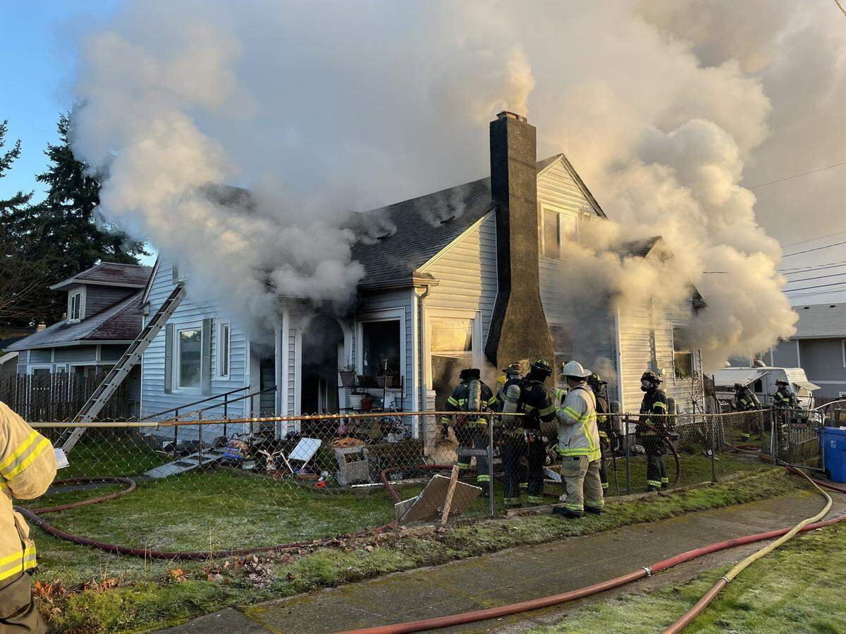 A Tacoma home was damaged by fire Sunday morning.