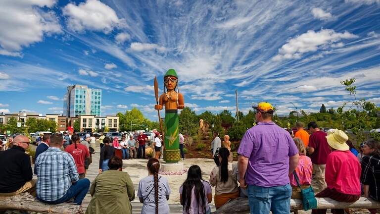 New welcome figure in Olympia hints at future waterfront projects downtown