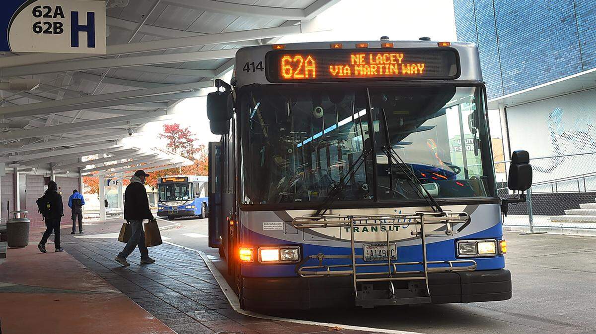 Intercity Transit will not provide bus service on Thursday, Nov. 25.