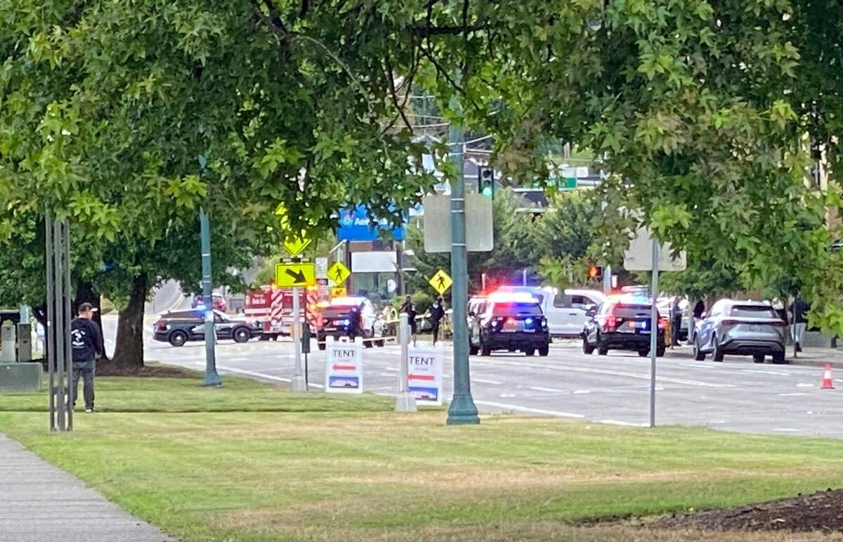 Fifth Avenue between Water Street and the bridge to the west side was closed down about 5 p.m. Wednesday after a two-vehicle crash killed two female pedestrians walking along the sidewalk. Olympia police and the Washington State Patrol are investigating.