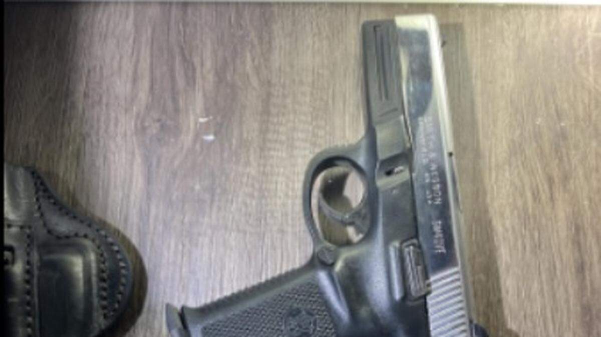 One of the handguns used in the west Olympia shooting about 8:15 p.m. May 30.