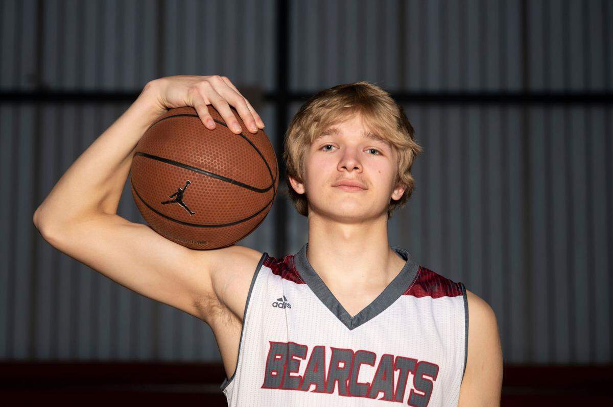 W.F. West’s Dirk Plakinger poses for a portrait at Silas High School in Tacoma, Wash., on Wednesday, March 16, 2022.