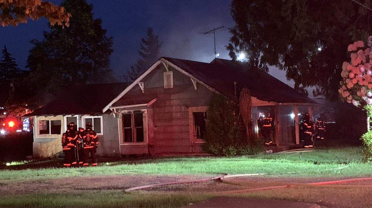 The Olympia Fire Department was dispatched at 9:17 p.m. Thursday to a residential fire in an abandoned building near Fourth Avenue and Black Lake Boulevard SW.