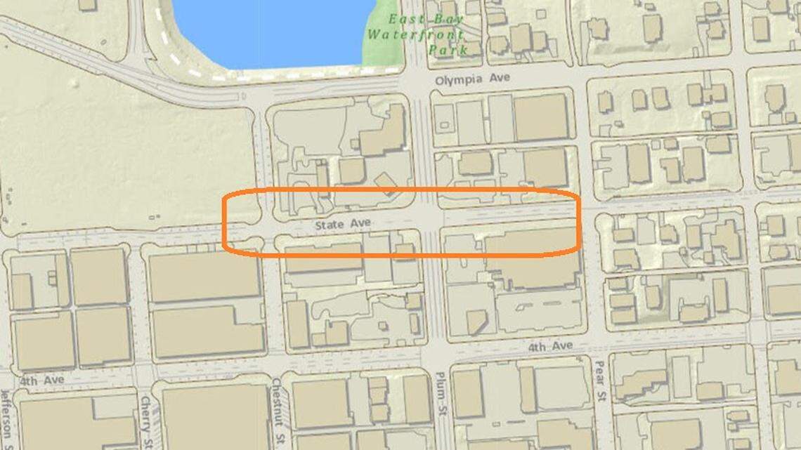 The State Avenue and East Bay Drive Safety Improvement Project is resuming construction in downtown Olympia. It’s in an effort to address safety concerns around what has been identified as the city’s most dangerous intersection for bicyclists and pedestrians. 