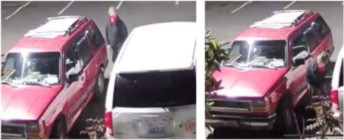 Gas was siphoned from a vehicle on March 7.