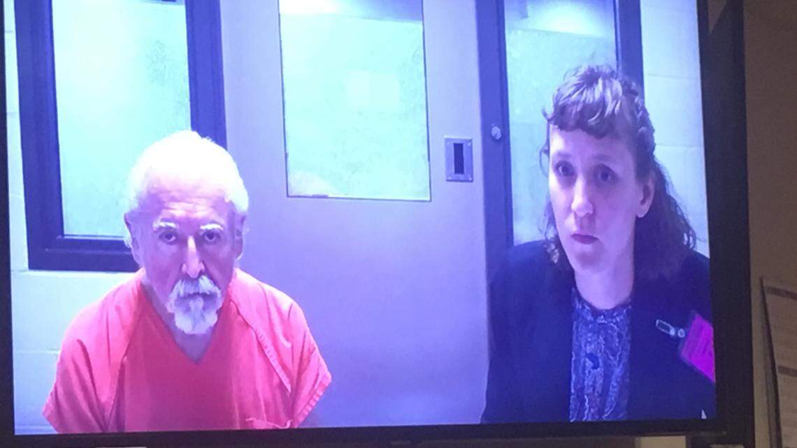 Catalino Delgado, 79, is accused of attempting to kill his wife. He appeared in Thurston County Superior Court on Monday alongside public defender Jenna Norden. Judge Chris Lanese set bail at $500,000.