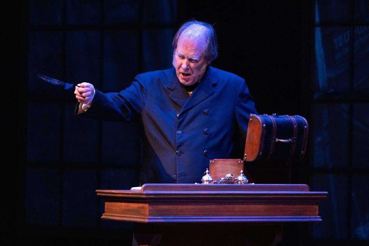 Terry Edward Moore returns as Ebenezer Scrooge in Harlequin Productions’ ”A Christmas Carol.”