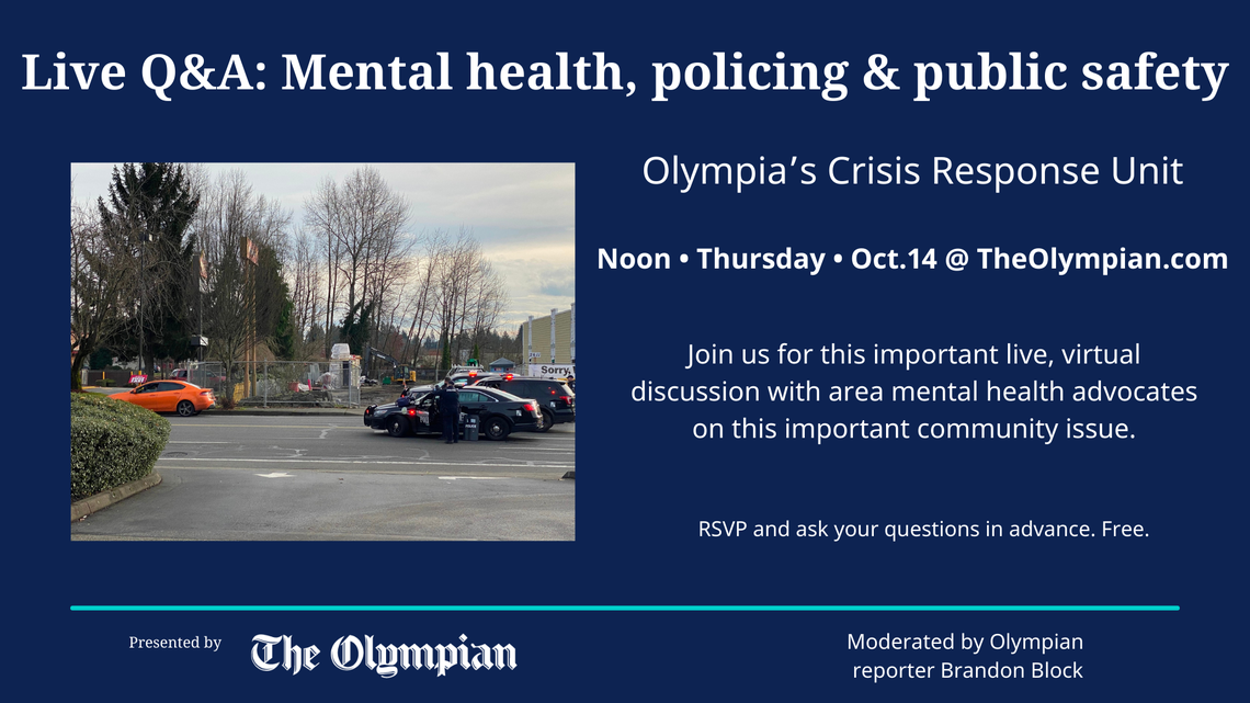 Recorded live: Q&A on public safety, mental health & Olympia’s Crisis Response Unit