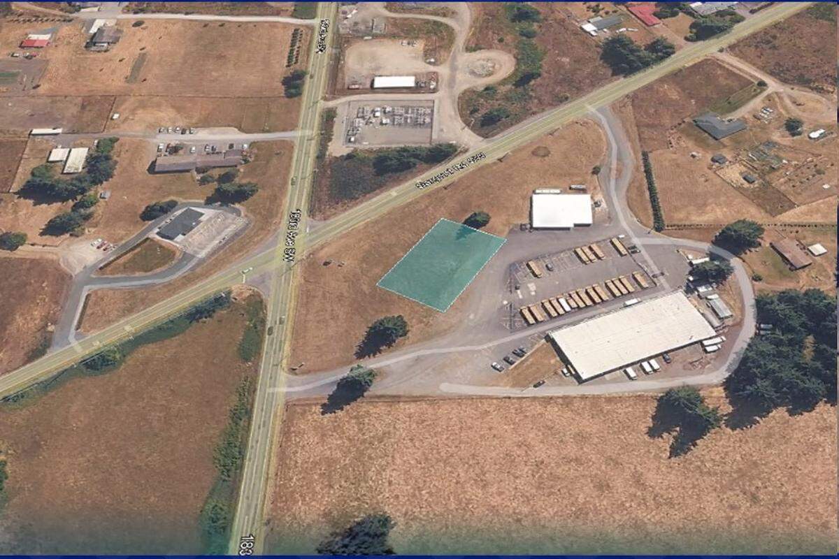The green rectangle shows the proposed location of the battery energy storage system at 7505 183rd SW. in Rochester.