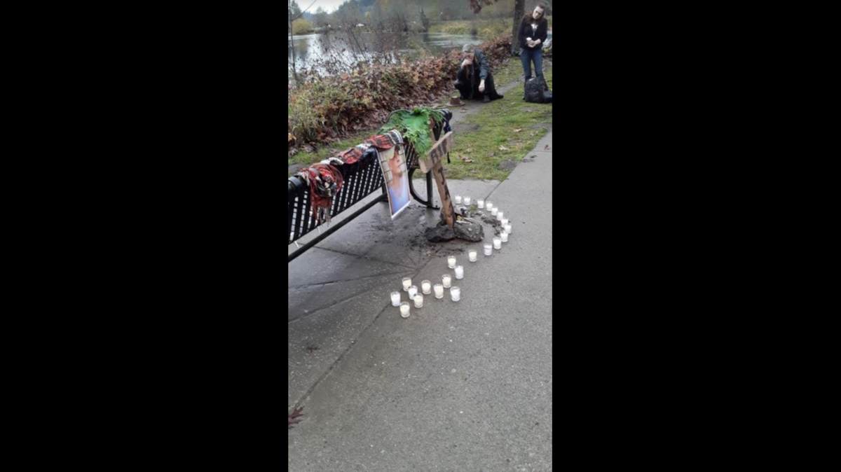 A memorial for Jason Moline was held Saturday, Nov. 9, near Capitol Lake.