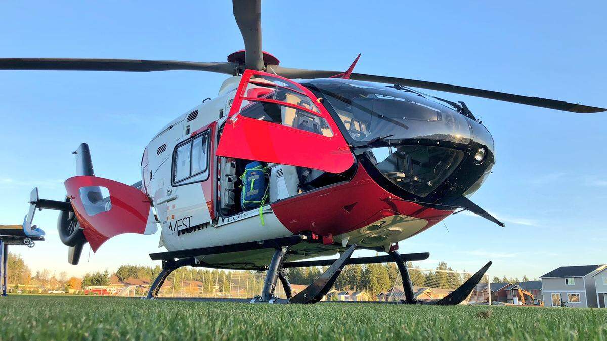 A woman suffered a serious leg injury last Thursday after she was hit by a tractor-trailer in northeast Lacey, emergency responders said Monday. She was later flown to Harborview Medical Center in Seattle.