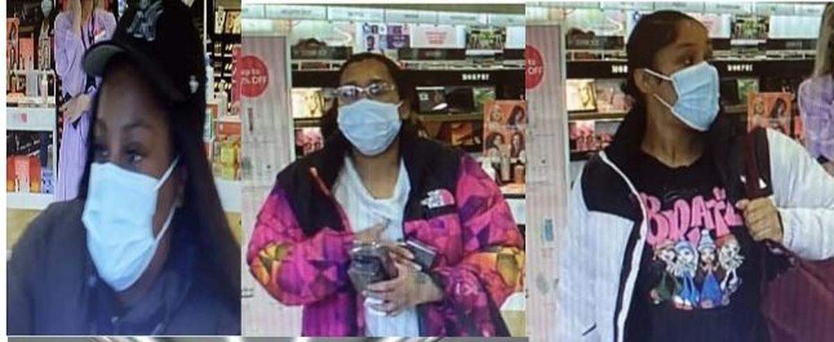Lacey police are looking for 3 women accused of stealing $6,000 in store perfume.