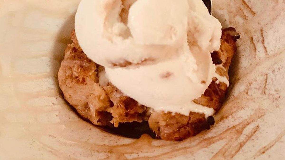 Dillinger’s whiskey doughnut bread pudding will be sold at the Bakers Against Racism bake sale -- but without the ice cream.