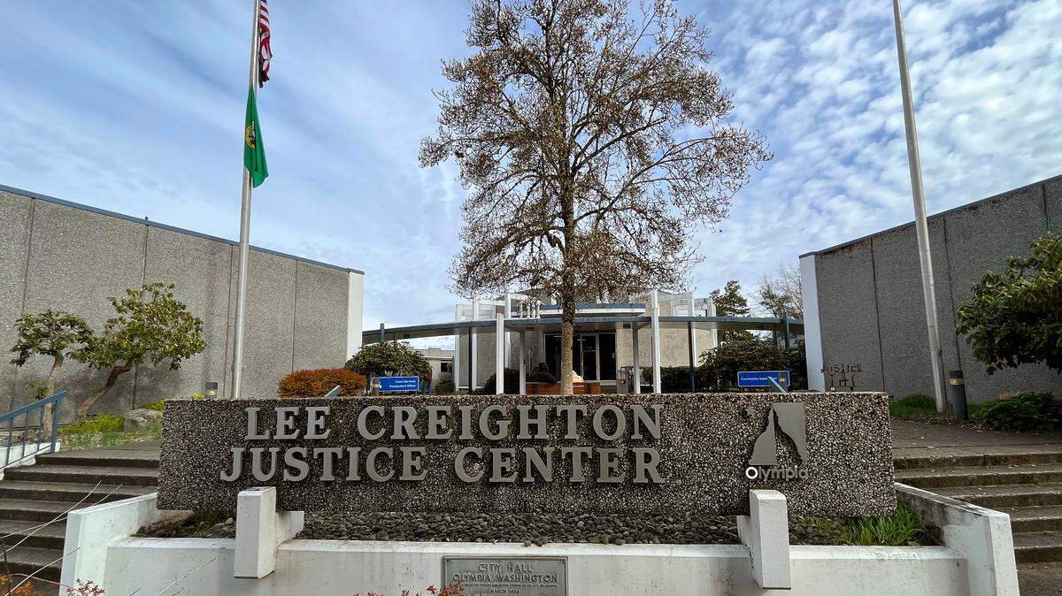 Lee Creighton Justice Center in Olympia, home of the city’s municipal court.