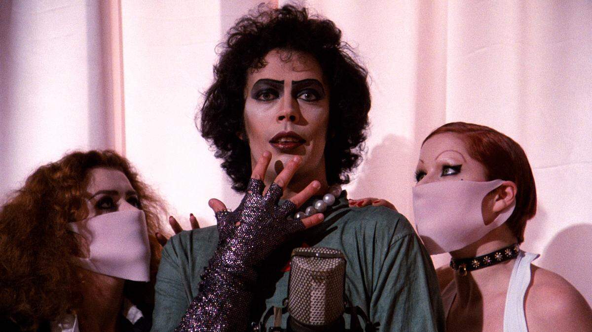 The camp classic “The Rocky Horror Picture Show” stars (from left) Patricia Quinn, Tim Curry and Nell Campbell. Quinn will be in Tacoma for a showing and Q&A on Sept. 30.