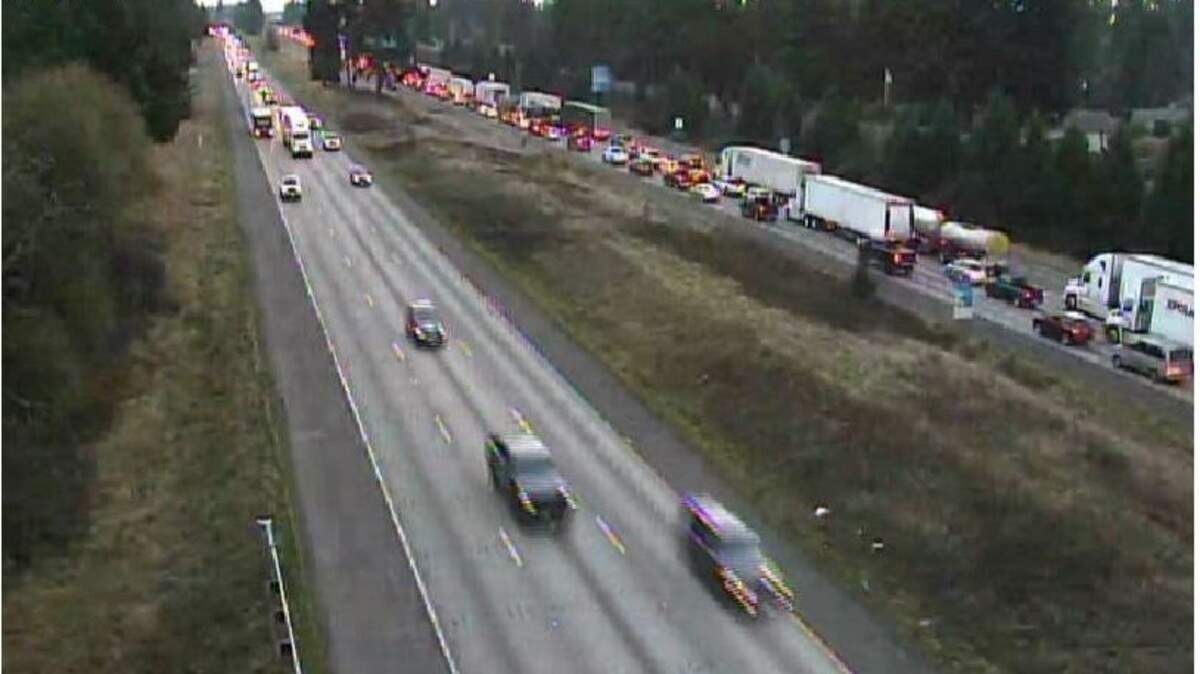 Thursday morning’s northbound Interstate 5 commute out of Thurston County got off to a rough start after a series of traffic-related events backed up commuters from south Pierce County well into Lacey.