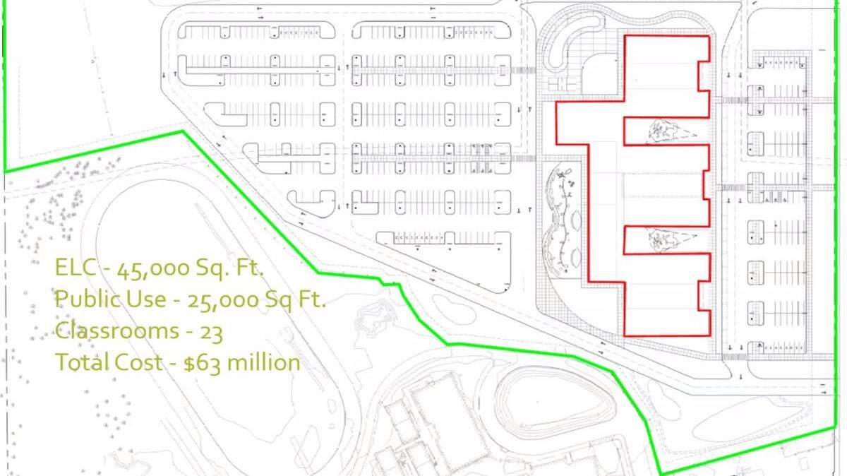 The Young Child and Family Center is proposed to be built north of Nisqually Middle School.