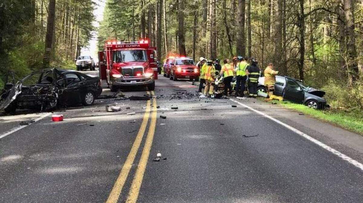 Both drivers died in a crash on Rainier Road Southeast on Monday, according to the Thurston County Sheriff’s Office.