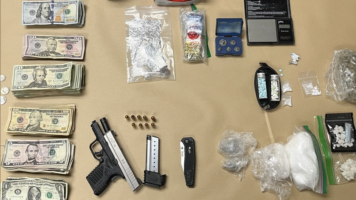 Olympia police said they recovered a large amount of narcotics and a stolen handgun after finding a stolen vehicle on the westside Sunday, June 22, 2025.