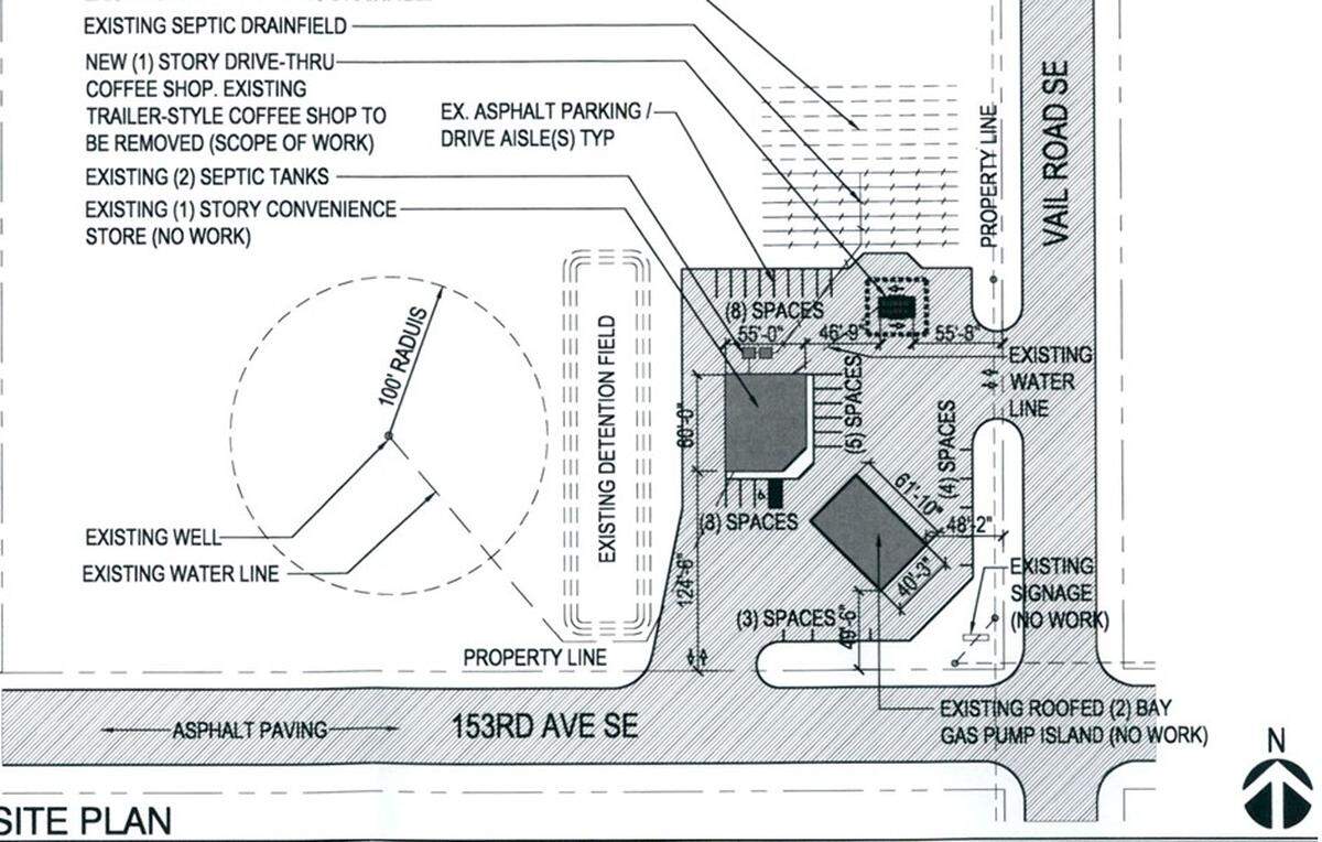 Map of coffee shop proposal.