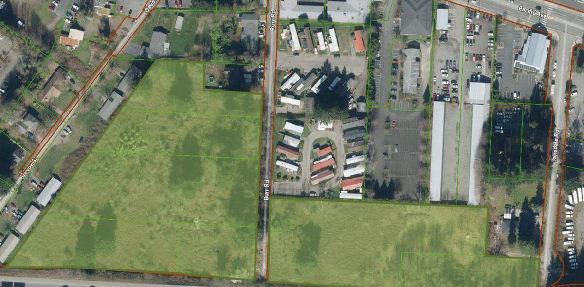 The city of Olympia has received a land-use application for 162 apartments to be spread across seven parcels at 911 Burr Road SE, which is south of Pacific Avenue. The project name is Lansdale Pointe, according to city information.