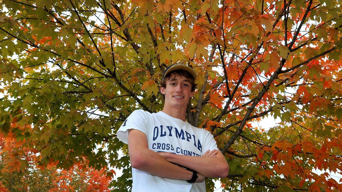 Olympia High School senior cross country runner Ethan Coleman currently owns the second fastest 5K time in the entire country. photo taken @ OHS on Oct 5,2021