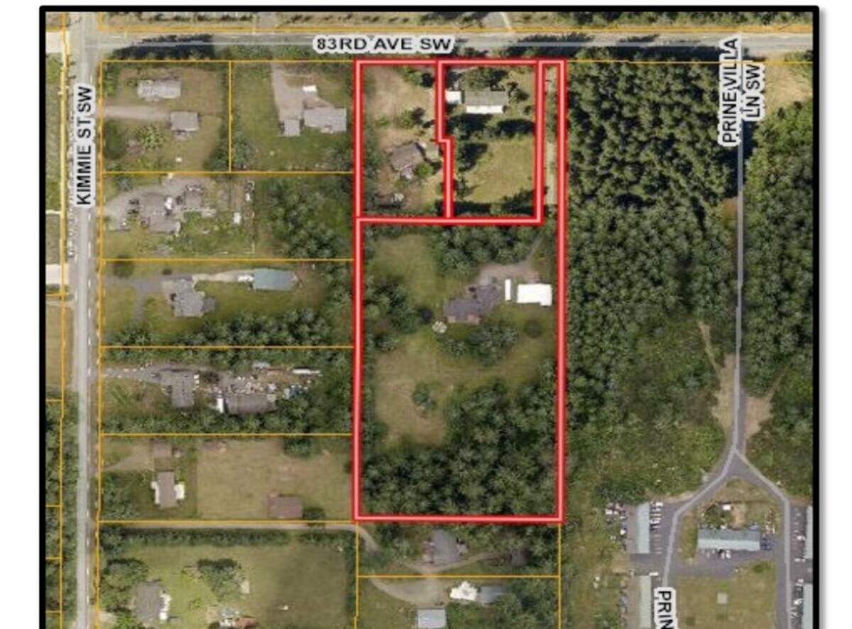 A 45-unit subdivision has been proposed at this location in Tumwater.
