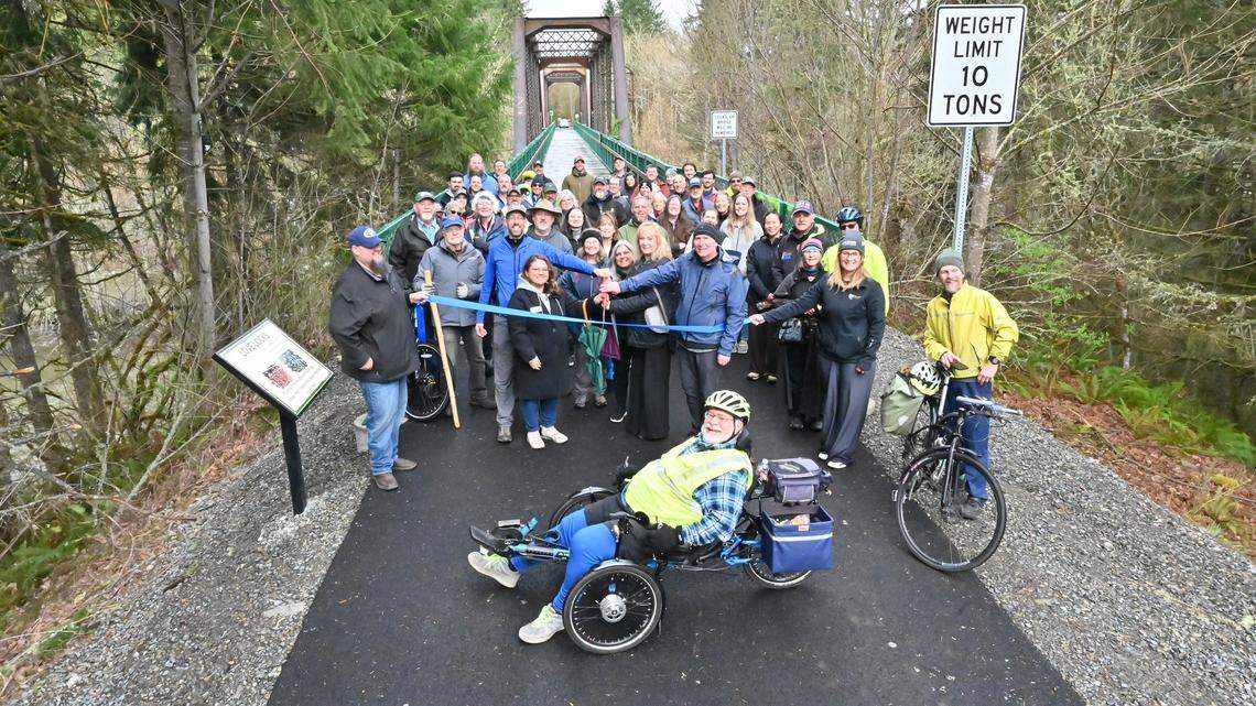 Bike trail ‘decades in the making’ opens new stretch in Thurston County