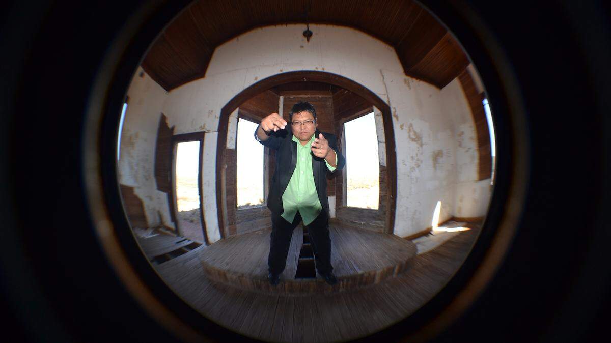 Nick Lucero, who is of indigenous Peruvian descent, is a drummer with The Delbert Anderson Trio.